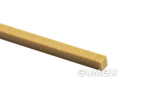 Gumová nit, 2x2mm, dĺžka 900mm, guma A560, 40°ShA, NR-SBR, -40°C/+70°C, svetlo hnedá